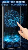 3D Tech Earth Wallpaper ảnh chụp màn hình 2