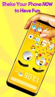 3D Rolling Emoji Gravity Live Wallpaper & Launcher ảnh chụp màn hình 2
