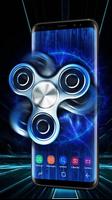 Beau Fidget spinner fond d'écran en direct Affiche