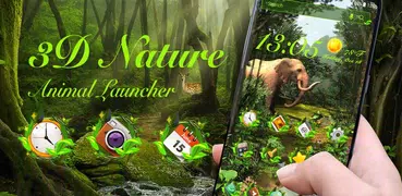 3D Nature Forest Animal Live Wallpaper & Launcher