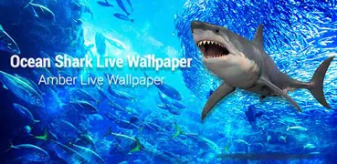 Live Wallpaper with Shark in the Ocean