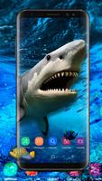 Schöne Hai im Ozean Live Wallpaper Plakat