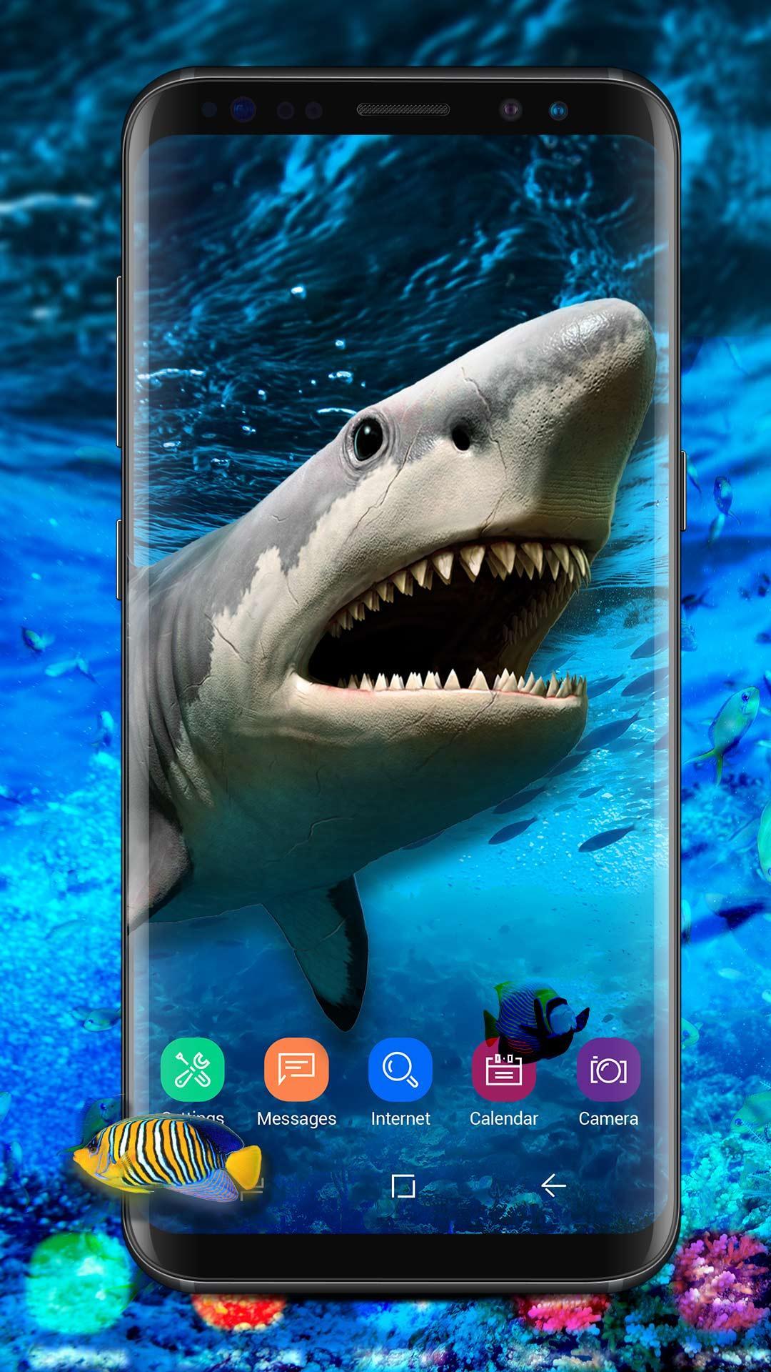 Android 用の 海のサメスタイルロックスクリーンセーバー Apk をダウンロード