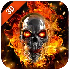 Flaming Skull Live Wallpaper for Free APK download