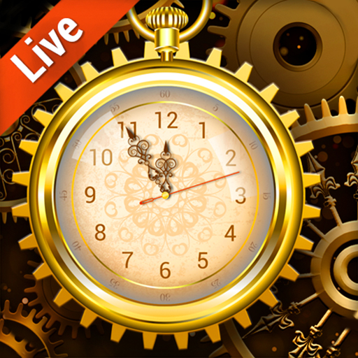 Retro Golden Clock Wallpaper Live 2019