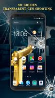 3D Broken-screen Gun Live Wallpaper & Launcher poster