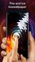 Live Wallpaper Background Ice and Fire Plakat