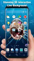 3D Broken Screen Ocean Live Wallpaper screenshot 2