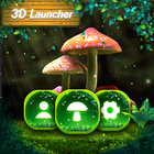 3D Nature Forest Mushroom Live Wallpaper &Launcher иконка