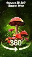 3D Nature Forest Mushroom Live Wallpaper &Launcher скриншот 1