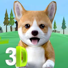 3D Cute Puppies Animated Live Wallpaper & Launcher APK 下載