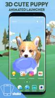 3D Cute Puppies Animated Live Wallpaper & Launcher Affiche
