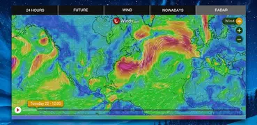 Radar meteorológico y clima global