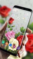 Rose Live Wallpaper with Waterdrops 포스터