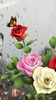 Rose Live Wallpaper with Waterdrops اسکرین شاٹ 2
