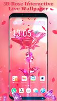 3D Pink Rose Live Wallpaper gönderen