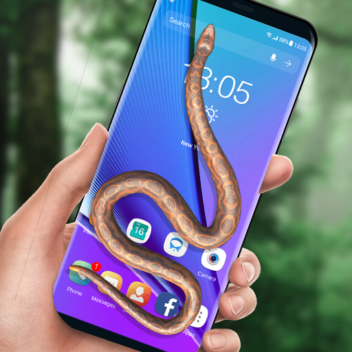 Snake on Screen Live Wallpaper & Launcher Prank