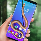 Snake on Screen Live Wallpaper & Launcher Prank icon