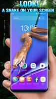 Snake on Screen Live Wallpaper & Launcher Prank Affiche