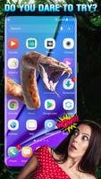 Snake on Screen Live Wallpaper & Launcher Prank capture d'écran 1