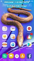 Snake on Screen Live Wallpaper & Launcher Prank capture d'écran 3