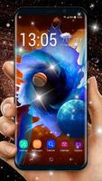 3D Outerspace Galaxy Live Wallpaper Poster