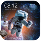 Space Style Live Wallpaper Free آئیکن