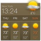 Widget de pronóstico del tiempo icono