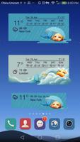 Cute weather forecast clock widget скриншот 1