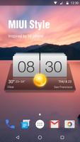 Wettervorhersage Widget Plakat