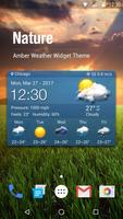 Wettervorhersage Widget Plakat