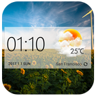 Wettervorhersage Widget Zeichen