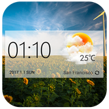 Wettervorhersage Widget Zeichen
