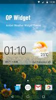 Wettervorhersage Widget Plakat