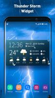 Real-time weather temperature report & widget poster