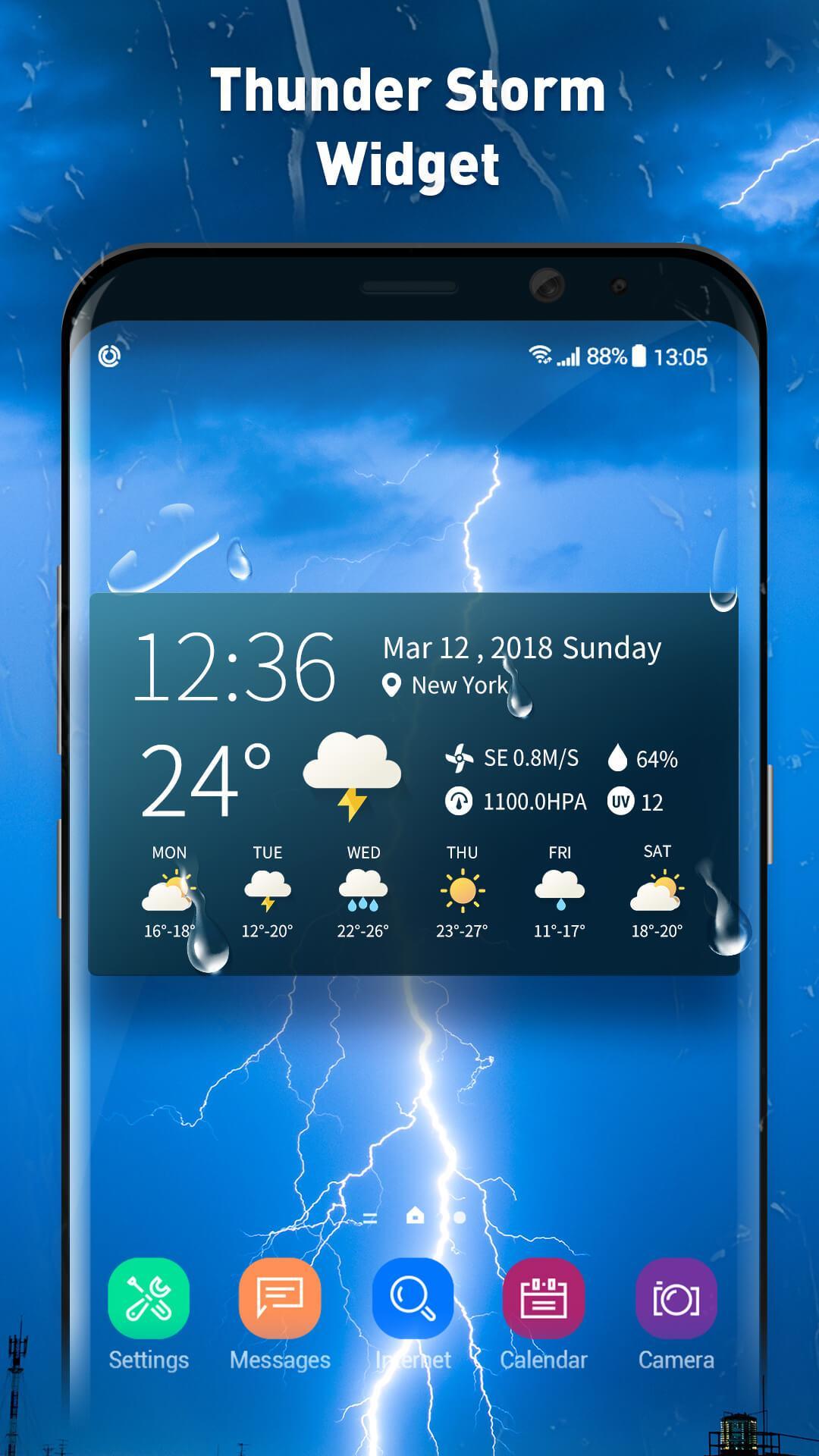 Поставить погоду на экран андроид