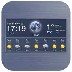 Digital clock and weather widget APK download