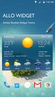 Wettervorhersage Widget Plakat