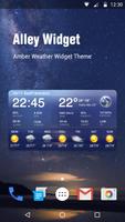 Wettervorhersage Widget Plakat