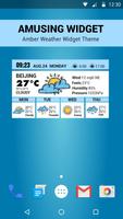 Wettervorhersage Widget Plakat