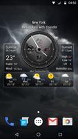Wettervorhersage Widget Plakat