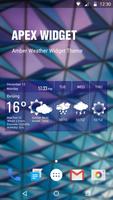 Wettervorhersage Widget Plakat