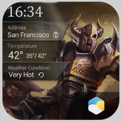 Weekly Weather&Clock Widget