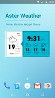 Wettervorhersage Widget Plakat