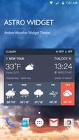 Wettervorhersage Widget Plakat