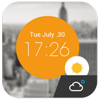 Weather Clock Cool Widget biểu tượng