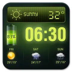 Weather Forecast Widget with Battery and Clock APK download