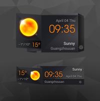 3D Clock Current Weather Free captura de pantalla 1