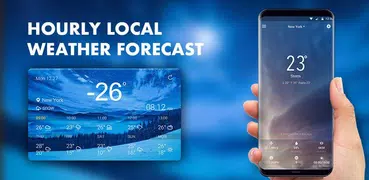 Blue sky forecast widget theme&clock