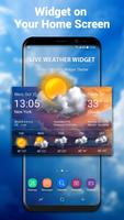Wettervorhersage Widget Plakat